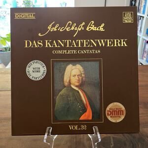 J.S. Bach Das Kantatenwerk Complete Cantatas Vol 32 LP Box Set 1983 Teldec
